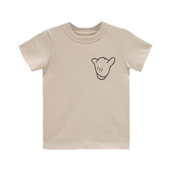 ITS ALL GOOD BOYS SMALL PRINT TEE BEIGE